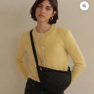 Like New!!  Ela X Jillian Harris Black Quilted Women's Crossbody Bag